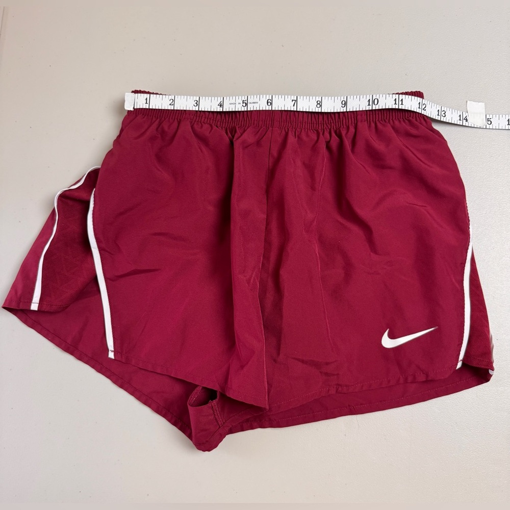 Nike Dri-FIT Running Shorts Small Red Athletic Workout Lined Elastic Waist - Picture 4 of 10